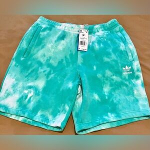 Adidas Originals Essential Tie Dye Fleece Shorts NWT